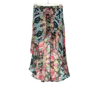 Joe Benbasset Multicolored Floral High Low Skirt